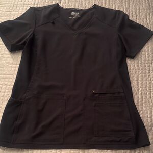 Cherokee iFlex V-neck Scrub Top in Black